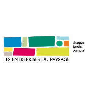 Logo ou badge officiel de l'UNEP (Union Nationale de l'Espaces Paysagers) présenté sous forme de pictogramme ou d'infographie moderne et professionnelle, symbolisant l'adhésion à cette fédération reconnue du secteur paysager. Le design doit transmettre confiance, qualité et reconnaissance professionnelle.